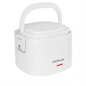 Nostalgia Portable White Food Warmer